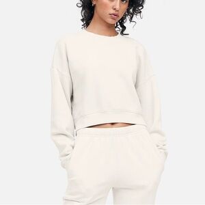 NWOT Cropped Crewneck